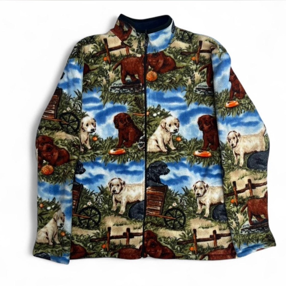 LABRADOR PUPPIES REVERSIBLE FLEECE
